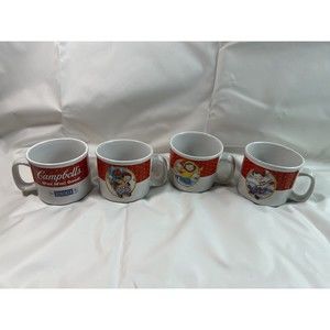 Vintage Campbell’s 2002 Winter Olympics Soup‎ Mug Set Of Four